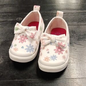 Floral Bow Kids Sneakers